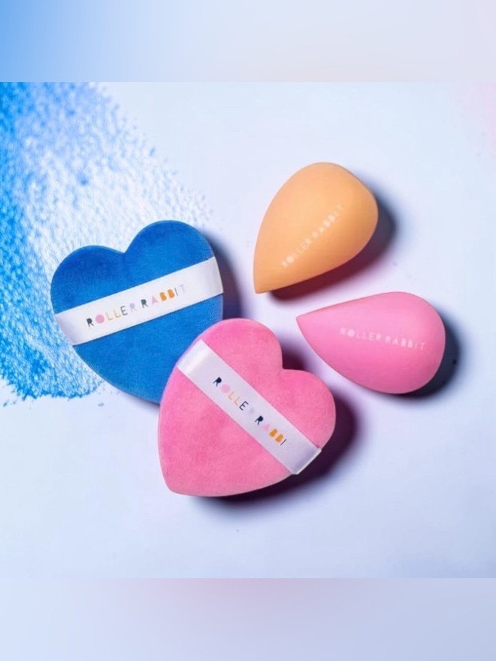 🩷💙Roller Rabbit x Target🩷💙4-Piece Makeup Sponge & Powder Puff Set/NIB - Picture 3 of 4